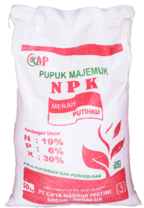 NPK MERAH PUTIHKU 19-6-30 50KG.