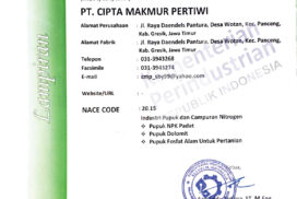 Sertifikat SNI ISO 9001 ; 2015-02